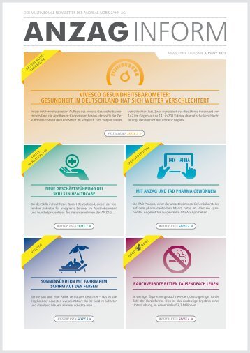 VIVESCO GESUNDHEITSBAROMETER: GESUNDHEIT IN - Anzag