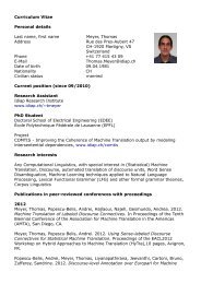 Curriculum Vitae Personal details Last name, first name Meyer ...