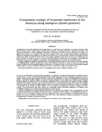 Comparative ecology of temperate rainforests of the Americas along ...