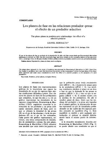 Los planos de fase en las relaciones predador-presa: el efecto de ...