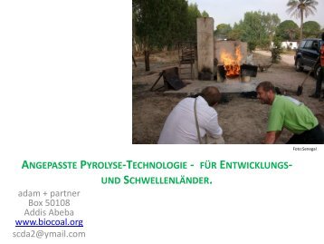 ANGEPASSTE PYROLYSE-TECHNOLOGIE - FÜR - ANS eV