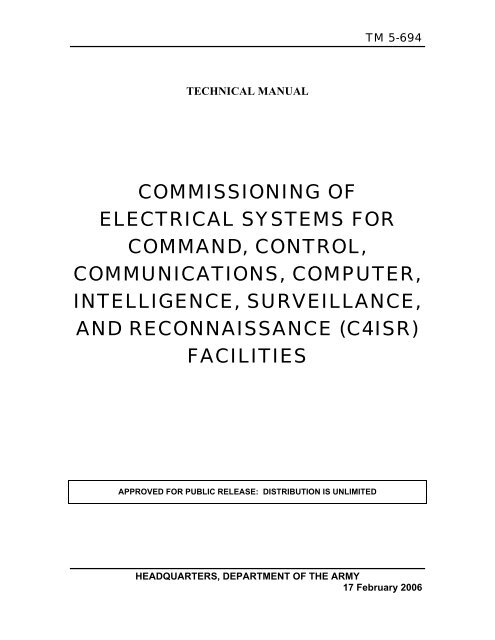 Commissioning of Electrical Systems for Command, Control