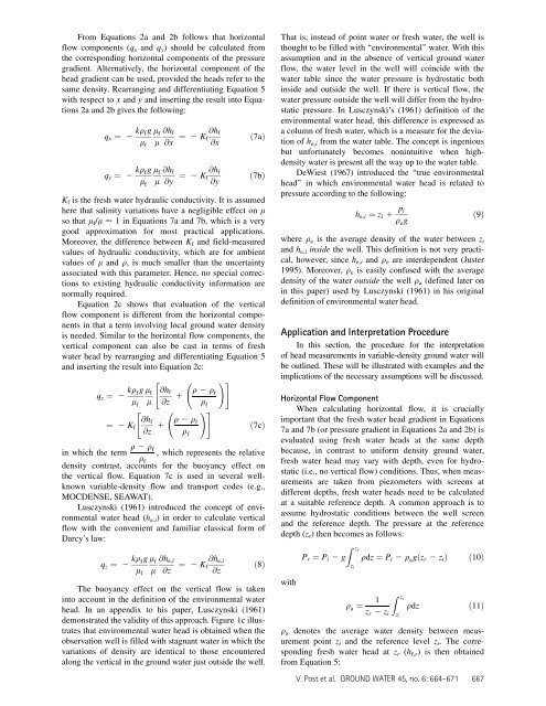 Using Hydraulic Head Measurements in Variable ... - Info Ngwa