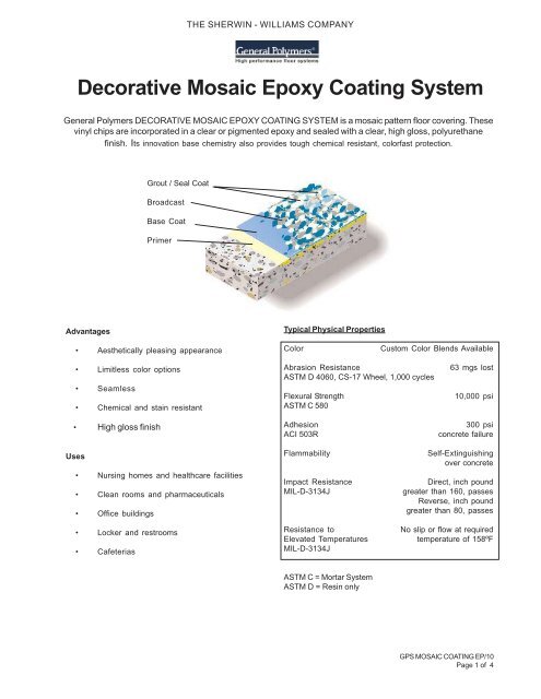 Decorative Mosaic - General Polymers