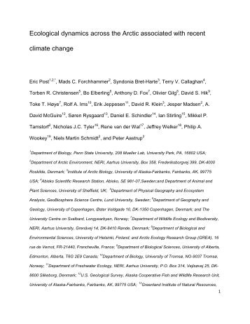 Post et al. Science 14 July 2009.pdf - University of Stirling