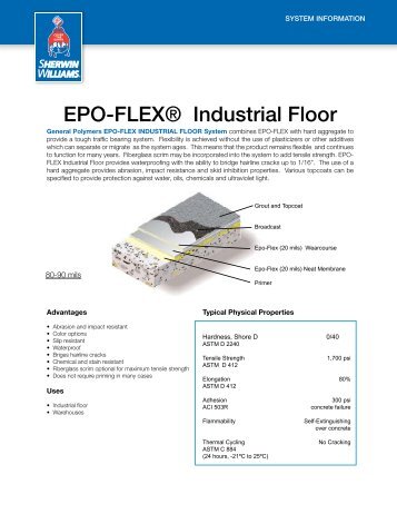 EPO-FLEX Industrial Floor - General Polymers