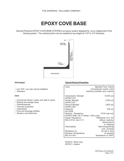 Epoxy Floor Epoxy Floor Cove Base Detail