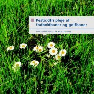 Pesticidfri pleje af fodboldbaner og golfbaner