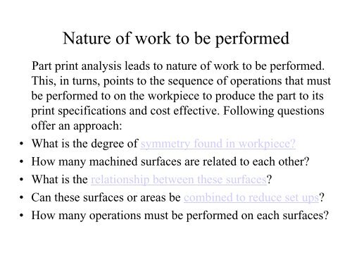 Part print analysis