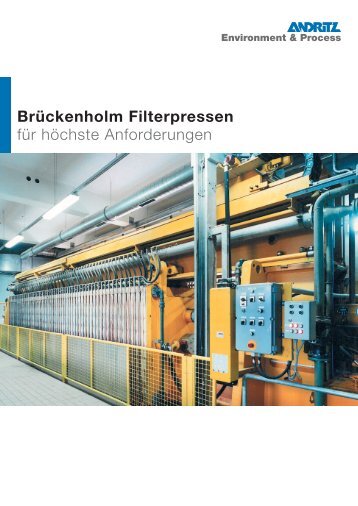 Brückenholm Filterpressen für höchste Anforderungen