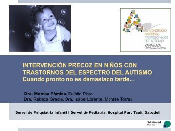 INTERVENCIÓN PRECOZ EN NIÑOS CON TRASTORNOS ... - Aetapi