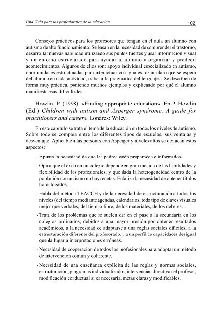 Síndrome de Asperger: Una guía para los profesionales - Aetapi