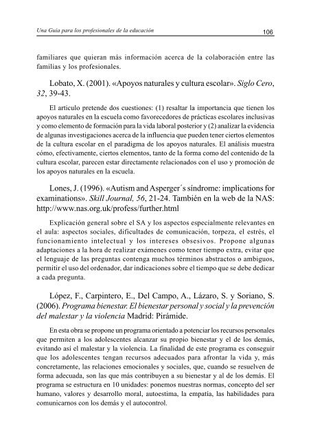 Síndrome de Asperger: Una guía para los profesionales - Aetapi