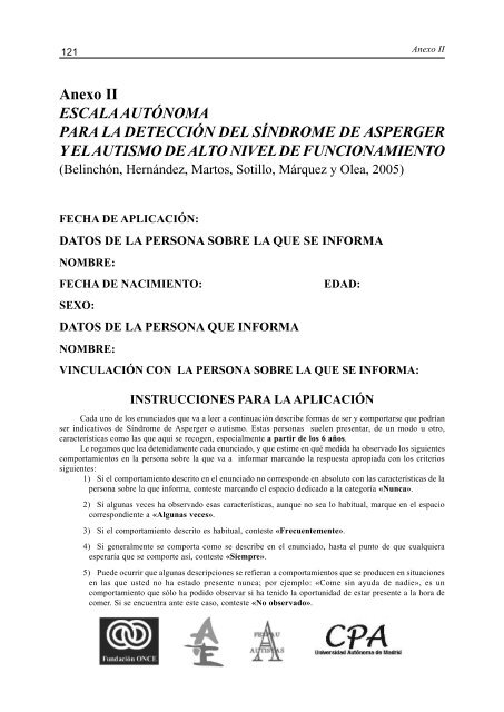 Síndrome de Asperger: Una guía para los profesionales - Aetapi