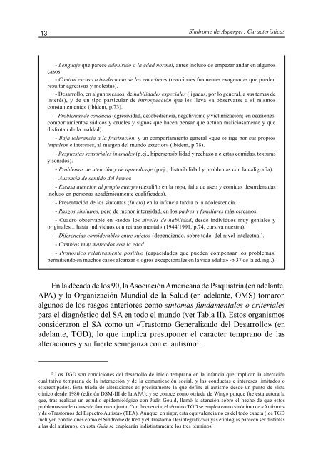 Síndrome de Asperger: Una guía para los profesionales - Aetapi