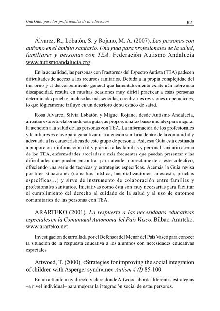 Síndrome de Asperger: Una guía para los profesionales - Aetapi