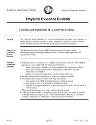 Physical Evidence Bulletin-Collection and Submission of Latent ...