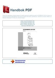 Bruker manual NILFISK BA 340 - HANDBOK PDF