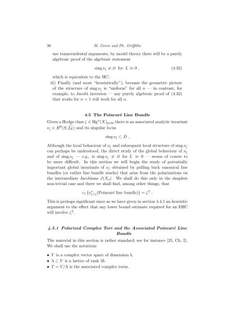 4 Algebraic Cycles and Singularities of Normal Functions