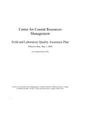 QA/QC Report - Center for Coastal Resources Management ...