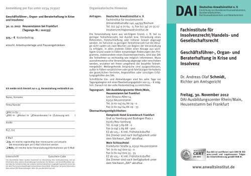 Geschäftsführer-, Organ- und Beraterhaftung in Krise und Insolvenz ...