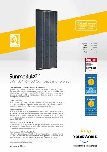 SW 150/155/160 Compact mono black - SolarWorld AG