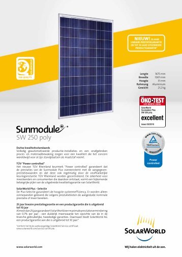 SW 250 poly - SolarWorld AG