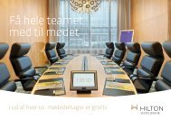 Få hele teamet med til mødet - Hilton