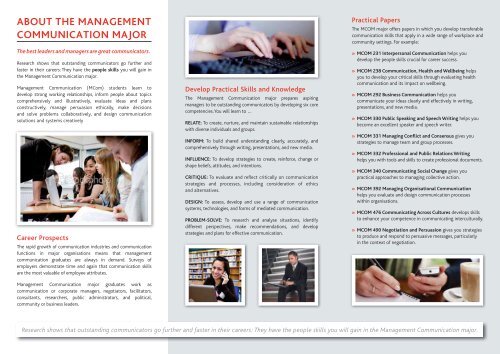 Management Communication Major - Waikato Management School ...