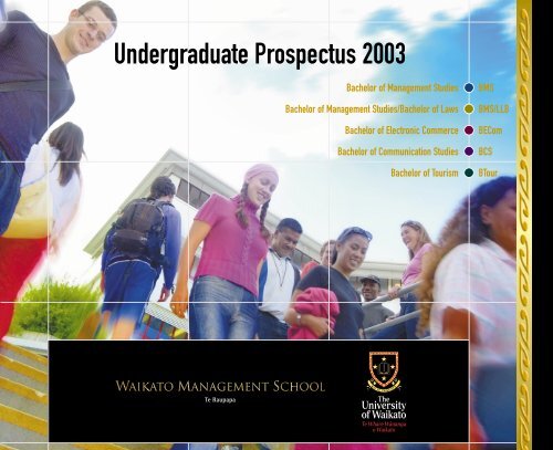 Undergraduate Prospectus 2003 - The University of Waikato