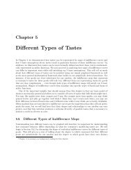 Different Types of Tastes - Duke University | Economics