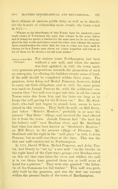 History of Northampton, Massachusetts, from its settlement in 1654;