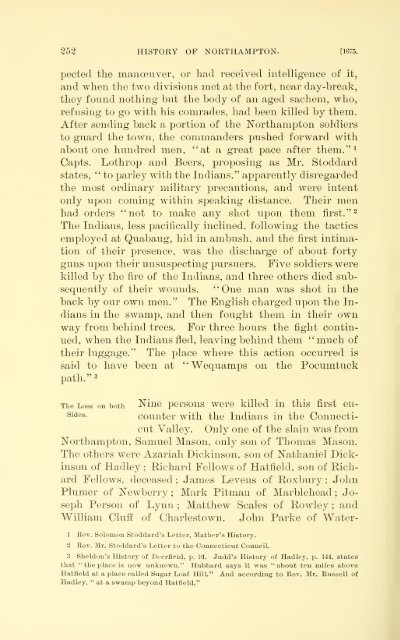 History of Northampton, Massachusetts, from its settlement in 1654;