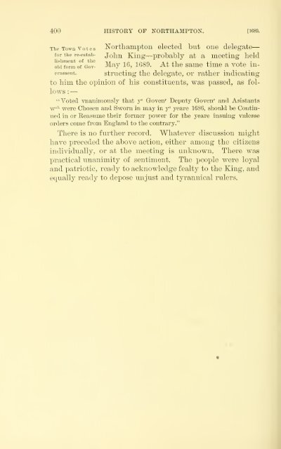 History of Northampton, Massachusetts, from its settlement in 1654;