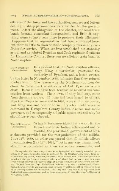 History of Northampton, Massachusetts, from its settlement in 1654;