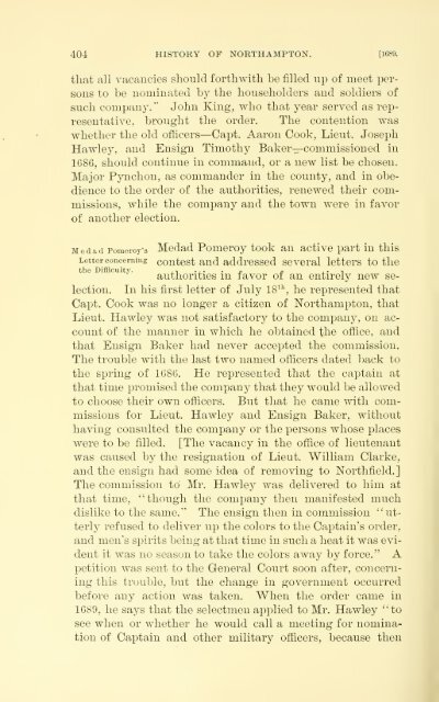 History of Northampton, Massachusetts, from its settlement in 1654;