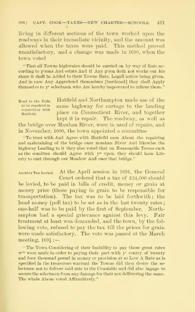 History of Northampton, Massachusetts, from its settlement in 1654;