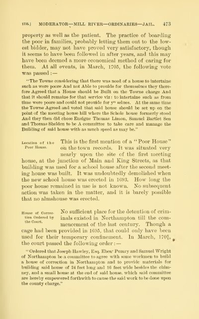 History of Northampton, Massachusetts, from its settlement in 1654;