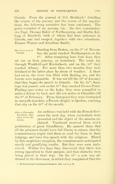 History of Northampton, Massachusetts, from its settlement in 1654;