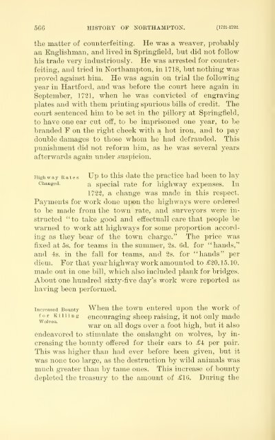 History of Northampton, Massachusetts, from its settlement in 1654;