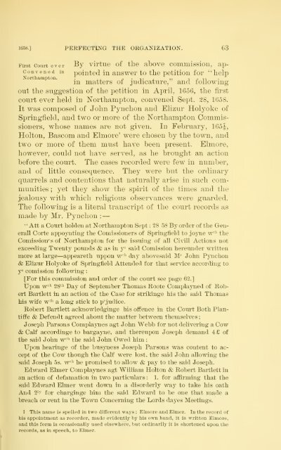 History of Northampton, Massachusetts, from its settlement in 1654;