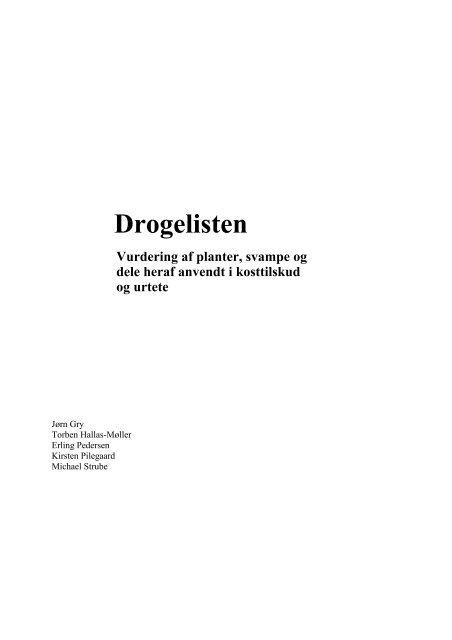 Gå til Drogelisten