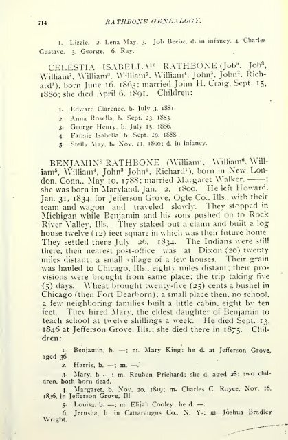 Rathbone genealogy