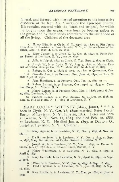 Rathbone genealogy