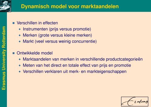 Advanced Econometric Marketing Models Dennis Fok
