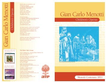 Gian Carlo Menotti Gian Carlo Menotti - G. Schirmer, Inc.