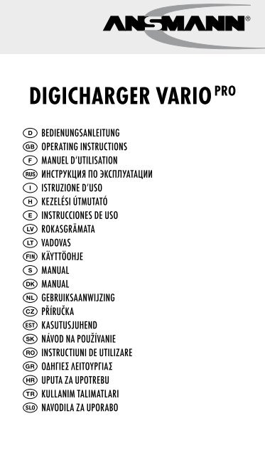 DIGICHARGER VARIO PRO - FotoMax