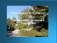 Klasse 6 - am Gymnasium Antonianum