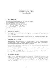 Curriculum (italiano) - Gestione delle Pagine Web Personali