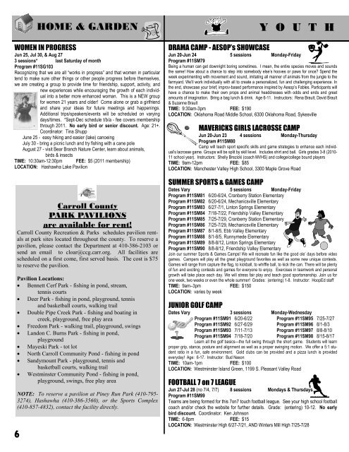 Full Program Guide - Carroll County Government